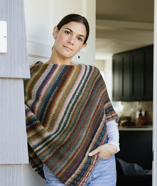 A Churchmouse Yarns and Teas Pattern - Chunky Seamless Poncho (PDF)