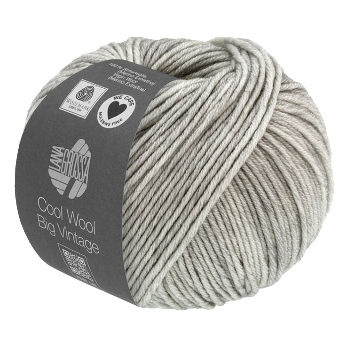 Lana Grossa Cool Wool Big Vintage - Grey Vintage Tweed (Color 