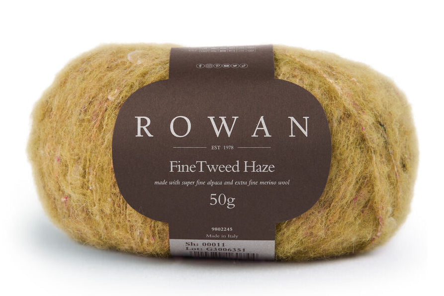 Rowan Fine Tweed Haze - Moss (Color 